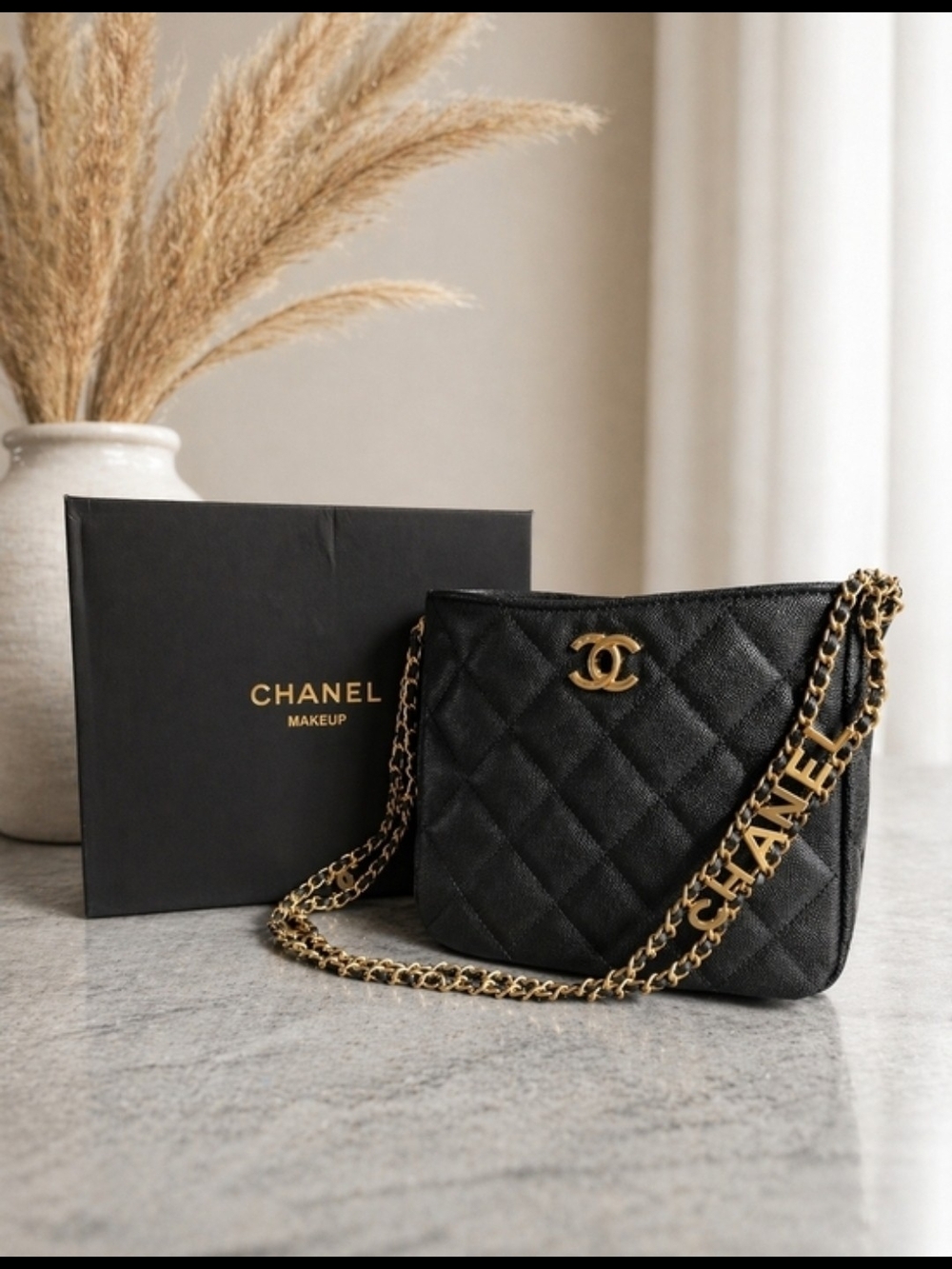Black And Gold Shoulder Bag NEW GWP